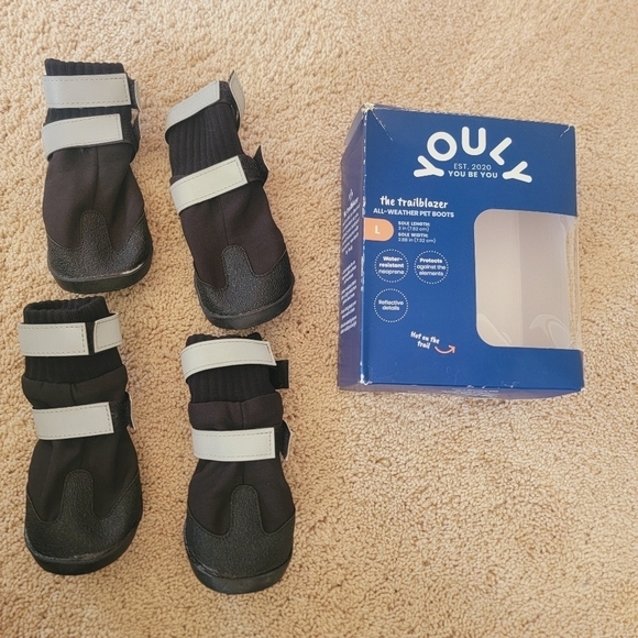 2/$20 New YOULY All Weather Dog Boot, Large - Picture 5 of 9